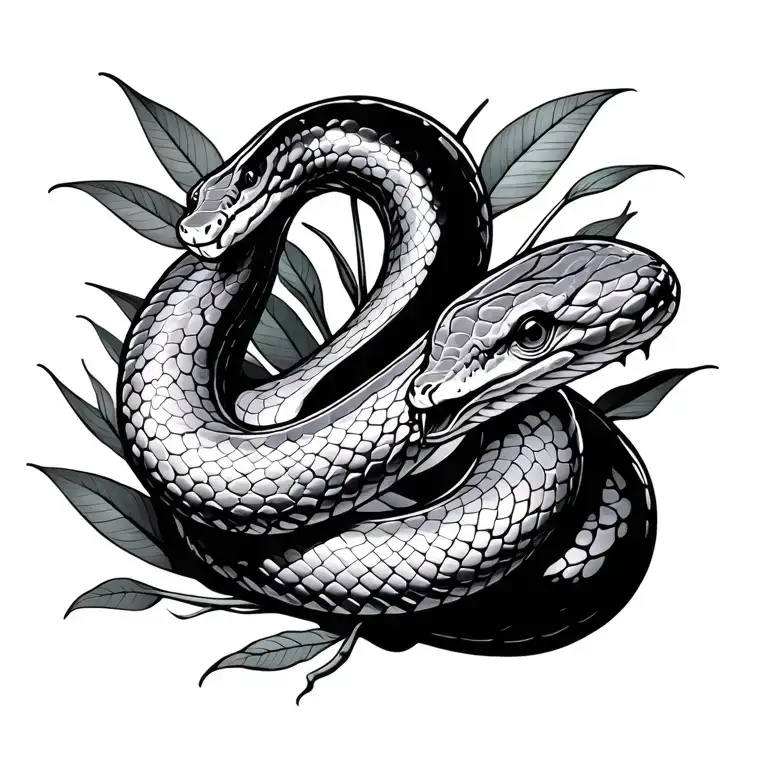 Black Garden Snake Flat