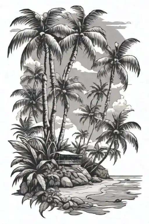 Tropical Beach Scene