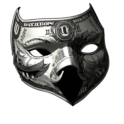 Masks Given Money And Letters