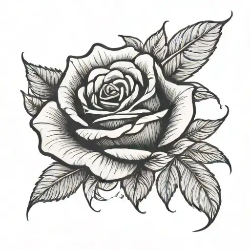 Rose And Dove For The Month Of June Birth Flower