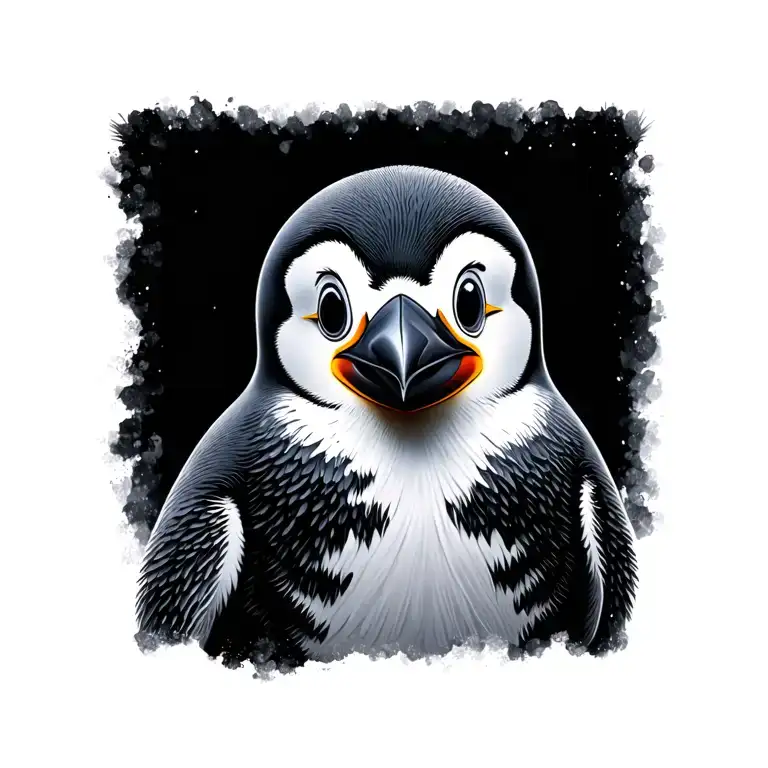 Penguin With Her Pebble