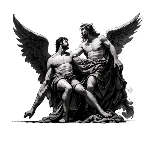 Man Being Dragged To Hell Saved By Angel