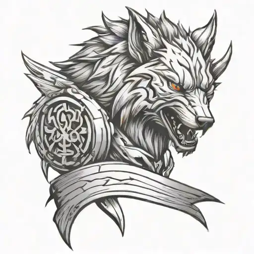 Dac Warior Wolf Dac Flag Incorporated