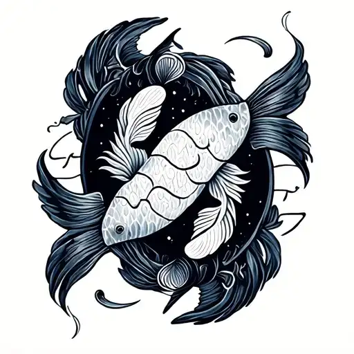 Pisces And Gemini Symbol