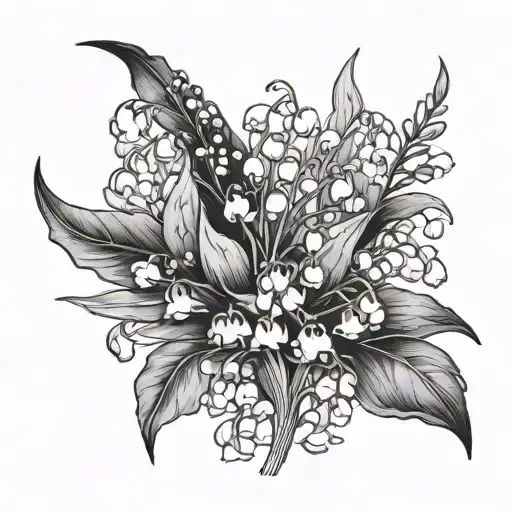 Lily Of The Valley And Marigold