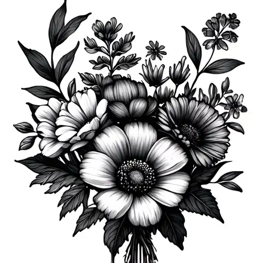 Birth Flower Bouquet March August And April