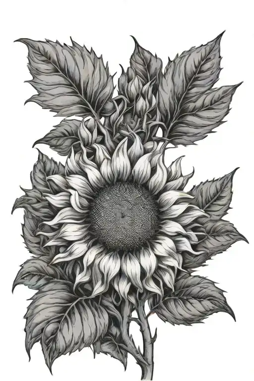 Sunflower Blooming