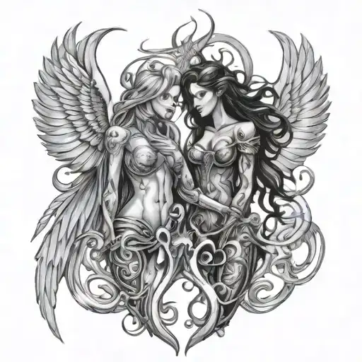 Gemini Twins One Good And Other Evil Witchblade Angel