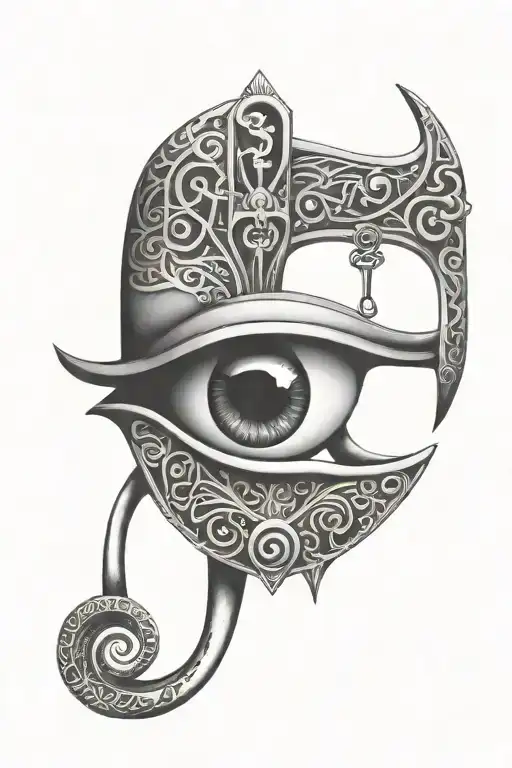 Anubus Ankh Eye Symbol Integrated