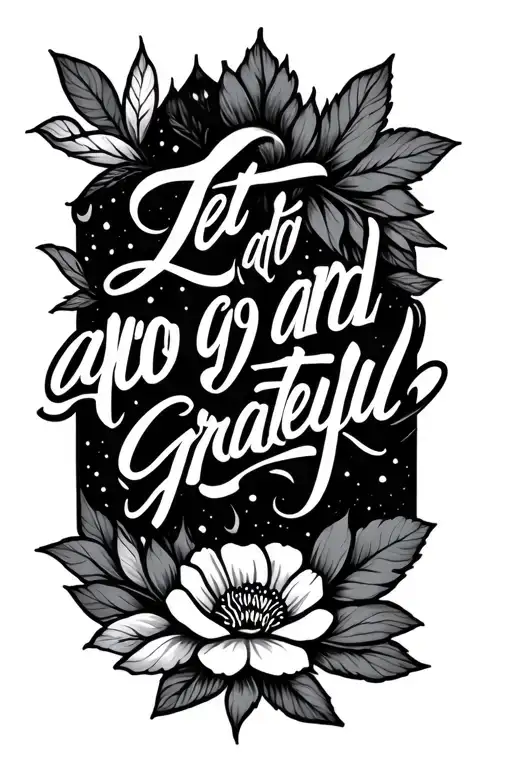 Words Let Go And Grateful