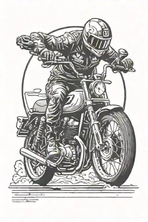 Raceing Motorbike With Number 22 With A Globe Showcaseing My Travels