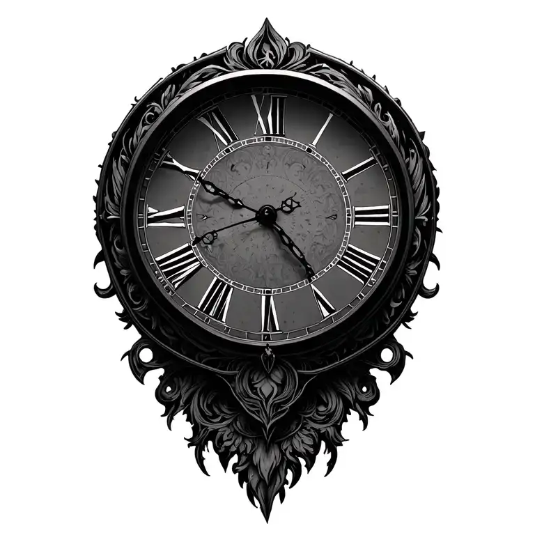 Detailed Clock Face