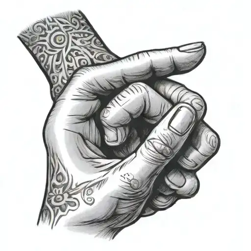 Baby Finger Holding Mom Finger