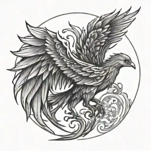 Geometrical Phoenix Rising