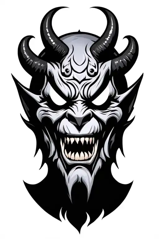 Scary Oni Mask