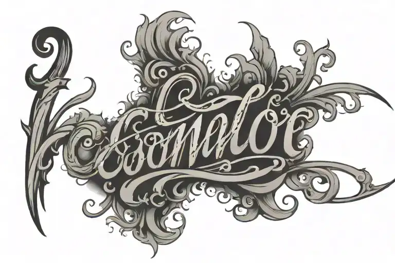 Connor Script Font Surrounded
