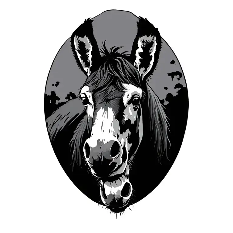 Male Donkey Day Two Dead