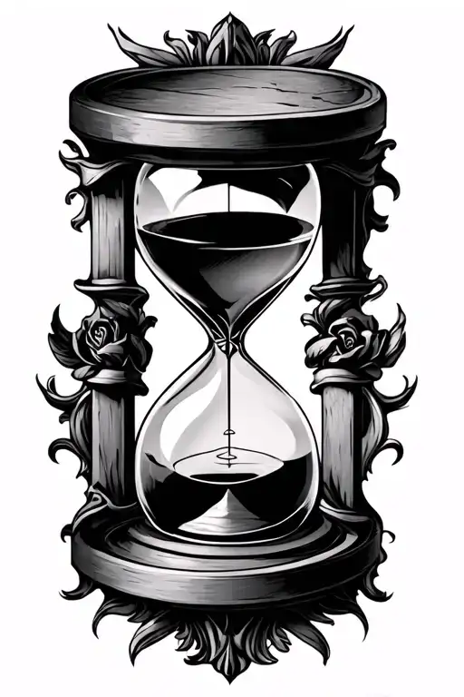 Hourglass Tattoo Design