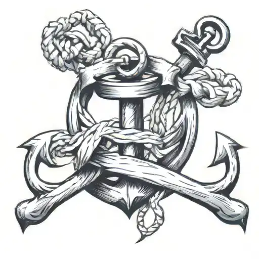 Anchor And Cancer Ribbon