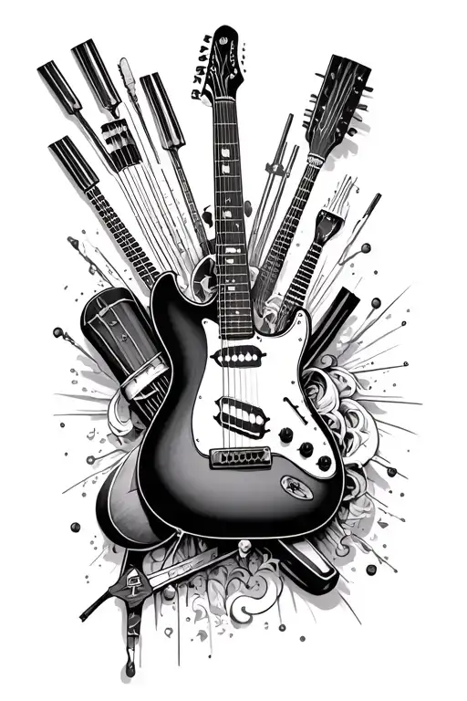 Guitar Piano Keys Instruments Incorporated