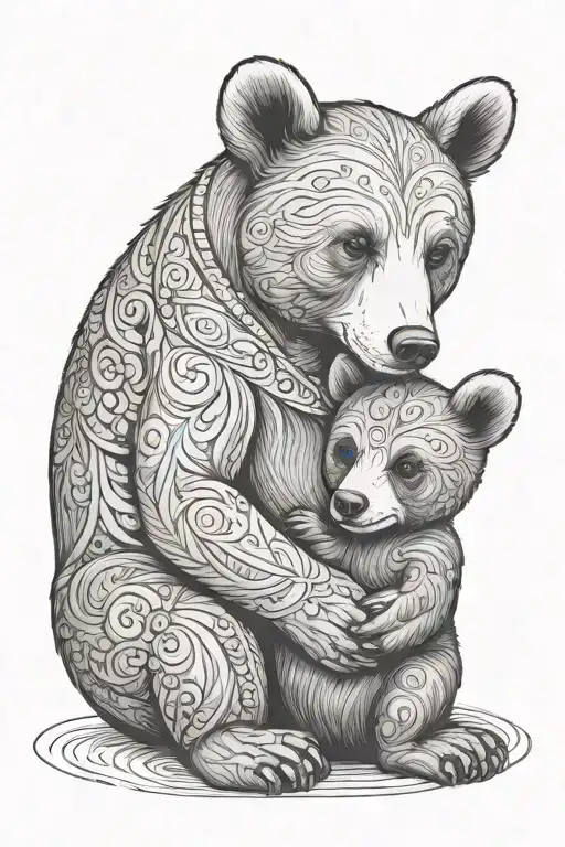 Woman Holding A Baby Bear Cub