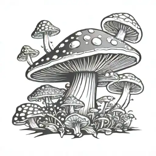 Trippy Mushroom Psychedelic