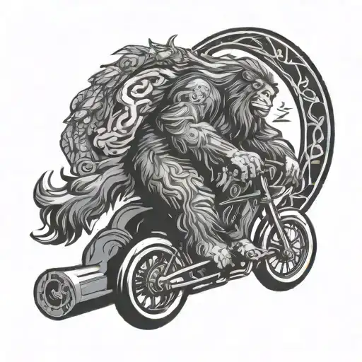 Sasquatch Riding Blue My Little Pony Eating Pi Symbol