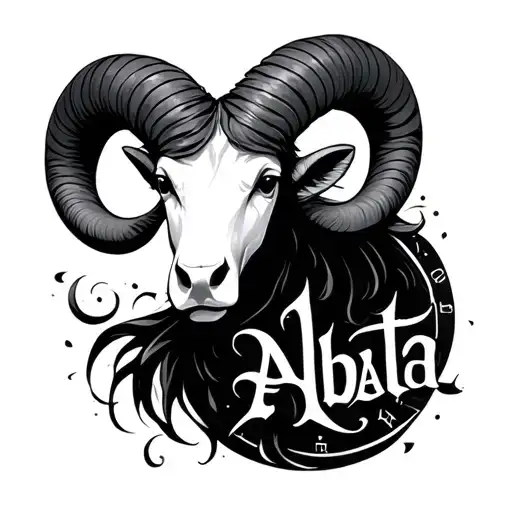 Aries Zodiac Sign With Alibata Word Master