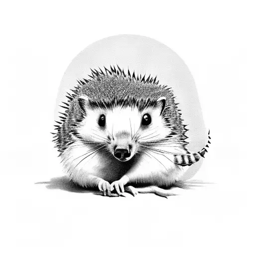 Boy Holding A Hedgehog With Background