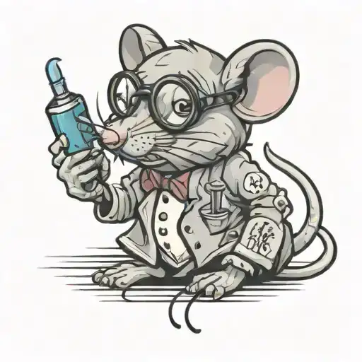 Colorful New School Scientist Mouse