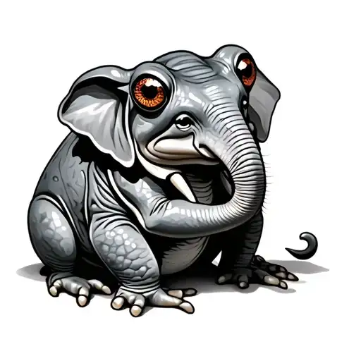 Frog Holding Elephant