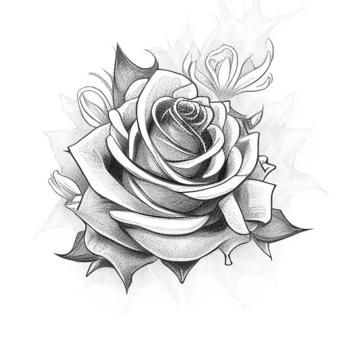 Gothic Lady Horns 6 Flowers