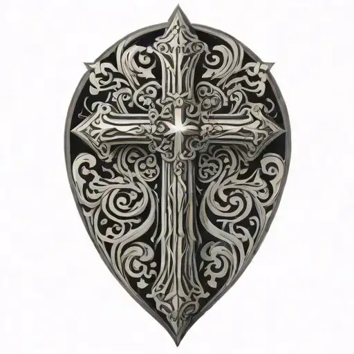 Cross With Filligree Design Inspired