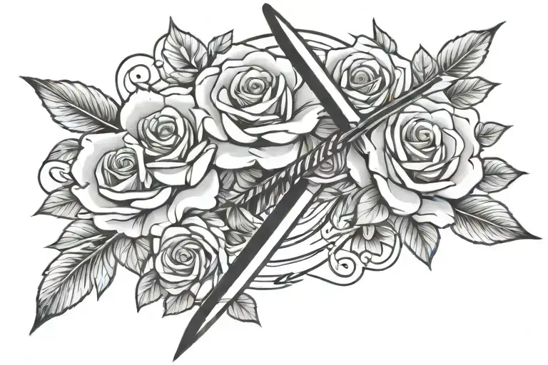 One Arrow And Rose