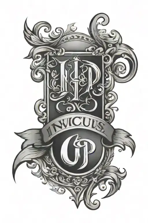 Invictus Script Omega Psi Phi Symbol