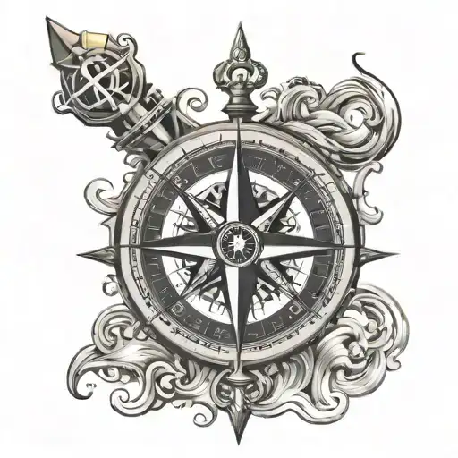 Compass With Orla Name Written