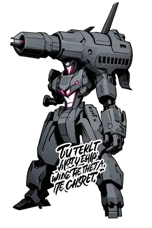 Gurren Lagann Drill Quote Written