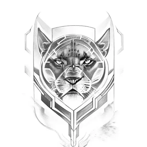 Black Panther With Cubs