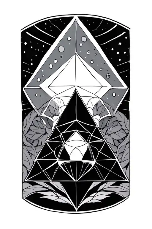 Sacred Geometry Armband With Tetrahedron