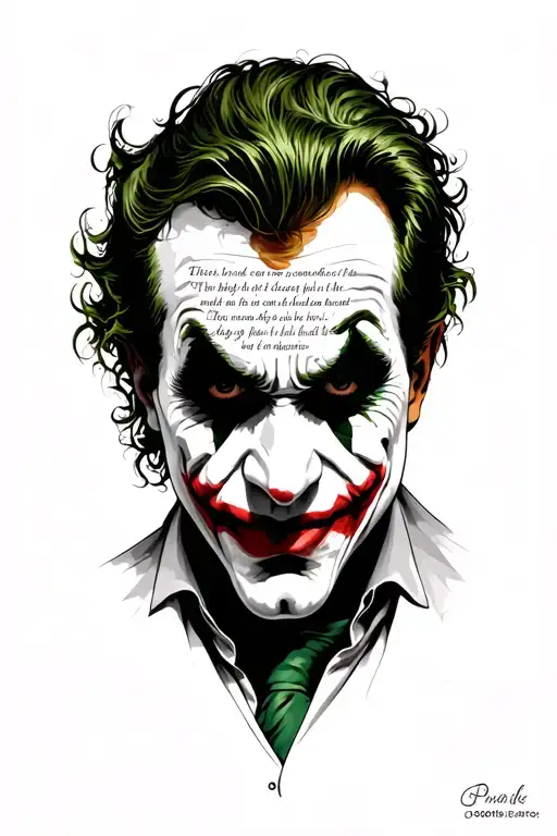 Joker's Face With Bible Verses