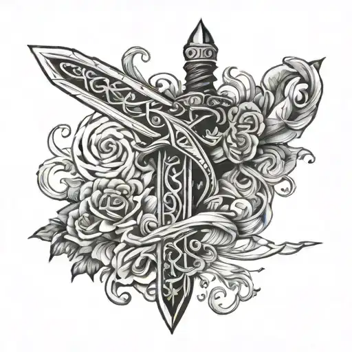 Brother Tatto Sword Wrap