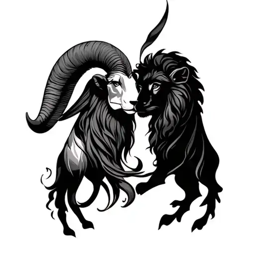 Aries And Aquarious And Leo Together Symbolizing