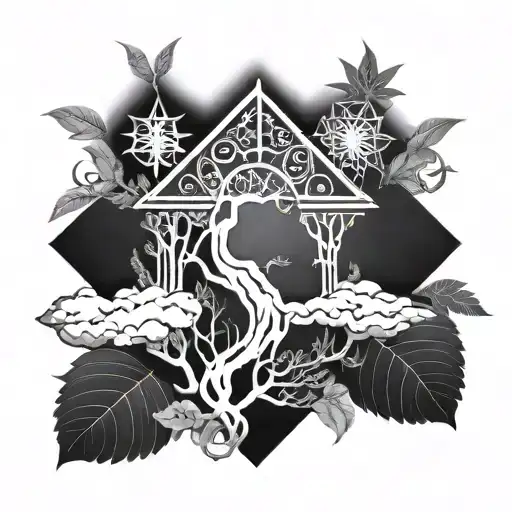 Nature Space Brutal Ethnic Ornament