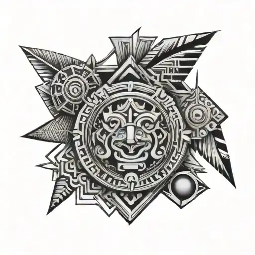 Aztec Geometric Design