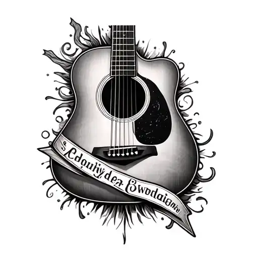 Acoustic Guitar Names Wrapped Around