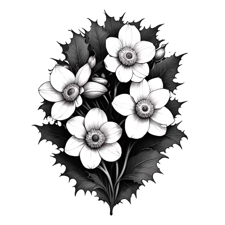 Holly Narcissus Daisy