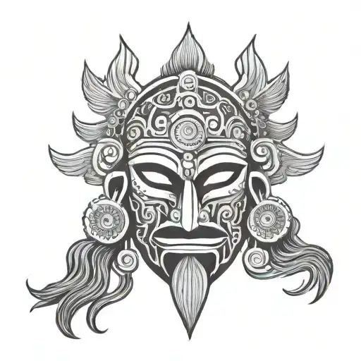 Hindu War Mask