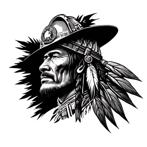 Firefighter Native American