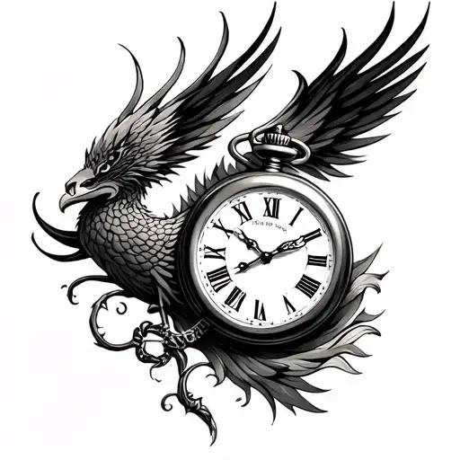 Phoenix Samurai Pocket Watch