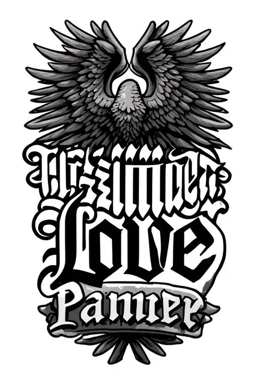 Panzer Inscription With Wehrmacht Motif Symbolizing Love